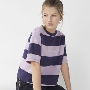 UO rugby embroidered crop top